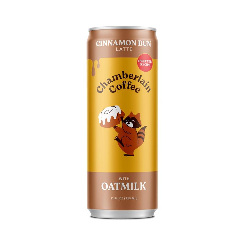 Chamberlain Oat Cinnamon Bun Latte Coffee Drink - 11 fl oz Can, 3 of 6