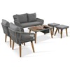 Maggift Patio Seating Sets, Modern Seating Set, Make Every Patio Moment Special, Designed for Relaxation and Style, Gray, 50.3"*24.9"*33.3" - 3 of 4