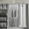 OU In-Drawer Silverware and Utensils Organizer Set – Knife Holder, Roll Dispenser for Aluminum Foil & Wrap, Cutlery Tray, Utensil Drawer Insert - 3 of 4