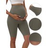 INSPIRE CHIC Women's High Waist Maternity Thigh Slimmers Belly Support Soft Pregnancy Butt Lifter Control Panties - 3 of 4