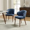 Ester Mid-century Modern Upholstered Dining Chair,Set of 2 | ARTFUL LIVING DESIGN - 2 of 4