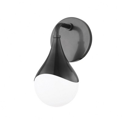 Mitzi Ariana 1 - Light Wall Light in  Old Bronze Opal Glossy Shade