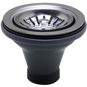 ALFI ABST35-PSS Polished Stainless Steel 3 1/2Inch Basket Strainer Drain - 1 of 4