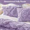 Kumasinova 2/3 PCS Twin Textured Floral Comforter Set with Bow Tie Accents,Soft Brushed Microfiber Bedding Set with Comforter & Sham,Machine Washable - 4 of 4
