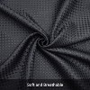 LunaLulinlk Waffle Shower Curtains with 12 Hooks - 4 of 4