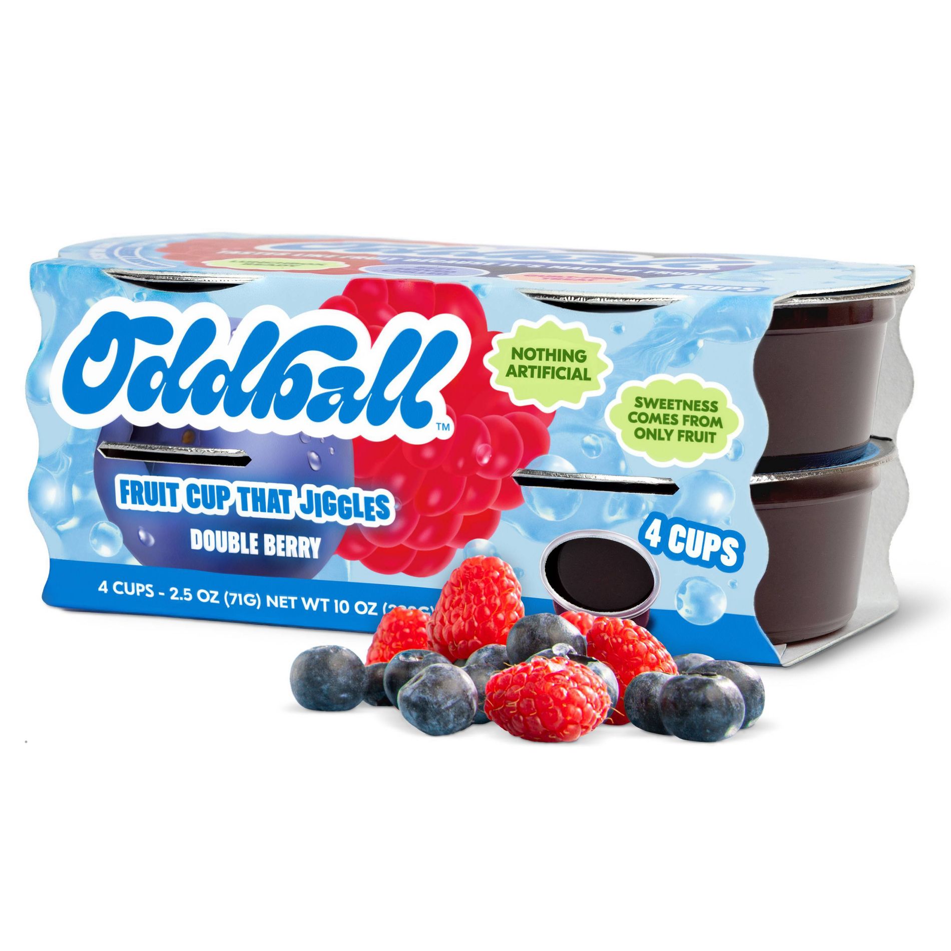 Oddball Double Berry Fruit Cup - 2.5oz/4pk