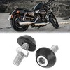 Unique Bargains Car Hex Head License Plate Bolts Screws Silver Tone Black 4 Pcs - 2 of 4
