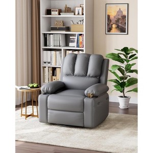 COZONY Oversized Recliner Chair with Comfort Features, Manual Reclining Sofa with Cup Holder for Living Room and Bedroom - 1 of 4