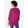 Woman Within Plus Size Perfect Three-Quarter Sleeve V-Neck Tunic - 3 of 4