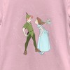 Girl's Peter Pan Valentine's Day Peter and Wendy Kiss T-Shirt - 2 of 4