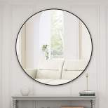 Colt 39" Circle Aluminum Frame Large Circle Wall Mounted Mirror -The Pop Home