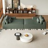 GDFStudio Candy 2 pcs Oversized Corduroy 150" W Upholstered Sofa Bed, 75" D Chaise Lounge - 2 of 4