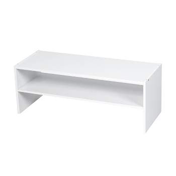 Whitmor Stackable 31 Extra Wide 2-Shelf Storage Organizer, White