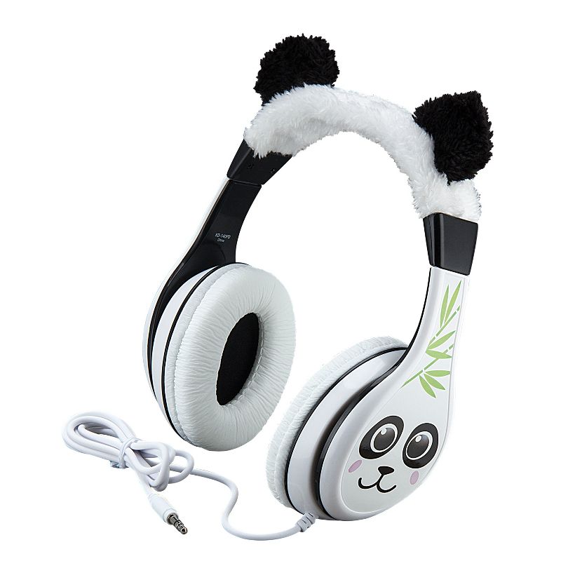 eKids Panda Wired Headphones for Kids, Over Ear Headphones for School, Home, or Travel  - White (KD-140PD.EXV9Z), 2 of 5
