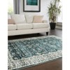 Oriental Weavers Sumter SUM08 Teal/ Ivory Indoor Area Rug - 3'6" x 5'6" - 2 of 4