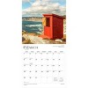 BrownTrout Outhouses 2026 12"x24" Hanging Square Wall Calendar Plastic-Free - 3 of 4