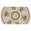 Earth Rugs Round Daisy Table Placemat – Rustic Country Kitchen Accent 15"x15" - 2 of 3