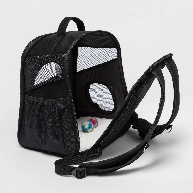 Backpack Cat Carrier - Black - Boots &#38; Barkley&#8482;, 4 of 7