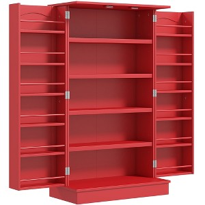 Freestanding Kitchen Pantry Cabinet, Kitchen Sideboard Cabinet with 12 Door Shelves, Double Doors, 5-tier Shelving - 1 of 4