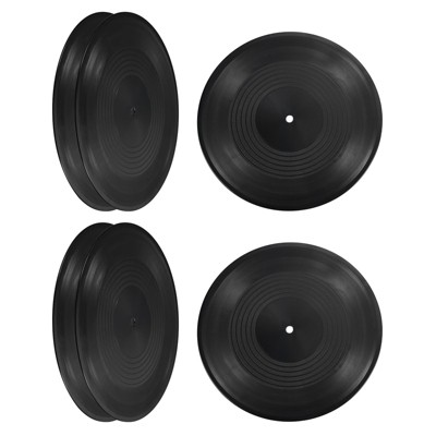 Unique Bargains Plastic DIY Wall Decoration Blank Vinyl Records 12 Inch Black