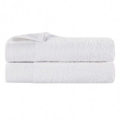 Rayon From Bamboo Cotton Blend Eco-Friendly Hypoallergenic Solid Bathroom Towel Set by Blue Nile Mills