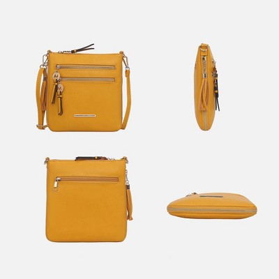 MKF Collection Crossbody Shoulder Bag with Multiple Pockets | MKF Collection by Mia K - Black — фото 5