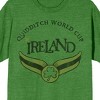 Harry Potter Quidditch World Cup Ireland Men's Green Short Sleeve Crew Neck Tee - 2 of 2