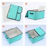 REGALWOVEN Fabric Collapsible Reinforced Versatile Storage Bin with Lid and Handle 2 Pcs - 3 of 4