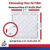 Filter King 21.5x23.25x1 Air Filter | 12-PACK | MERV 11 HVAC Pleated A/C Furnace Filters | MADE IN USA | Actual Size: 21.5 x 23.25 x .75" - 2 of 4