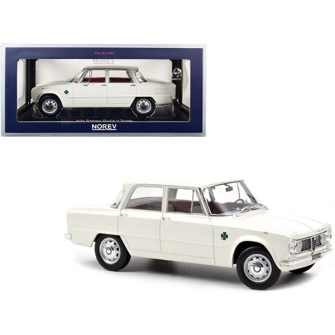 1963 Alfa Romeo Giulia ti Super White 1/18 Diecast Model Car by Norev