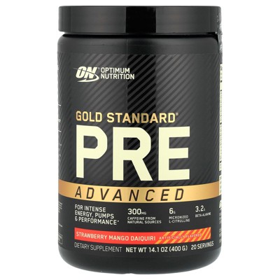 Optimum Nutrition Gold Standard® Pre Advanced, Strawberry Mango Daiquiri, 14.1 oz (400 g)