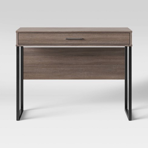 Mixed Material Writing Desk Gray - Room Essentials™ - image 1 of 4