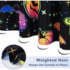 LunaLulinlk Blacklight Halloween Shower Curtain with Hooks - 3 of 4