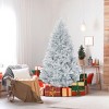Tangkula 6Ft Hinged Artificial Silver Tinsel Christmas Tree with Metal Stand - 3 of 4