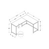 Monarch Specialties Computer Desk Home Office Corner 58InchL L Shape Work Laptop Metal Laminate Grey Black Contemporary Modern - 3 of 4