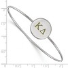 Black Bow Jewelry Sterling Silver Kappa Delta Greek Life Bangle Bracelet 8 Inch - 2 of 3