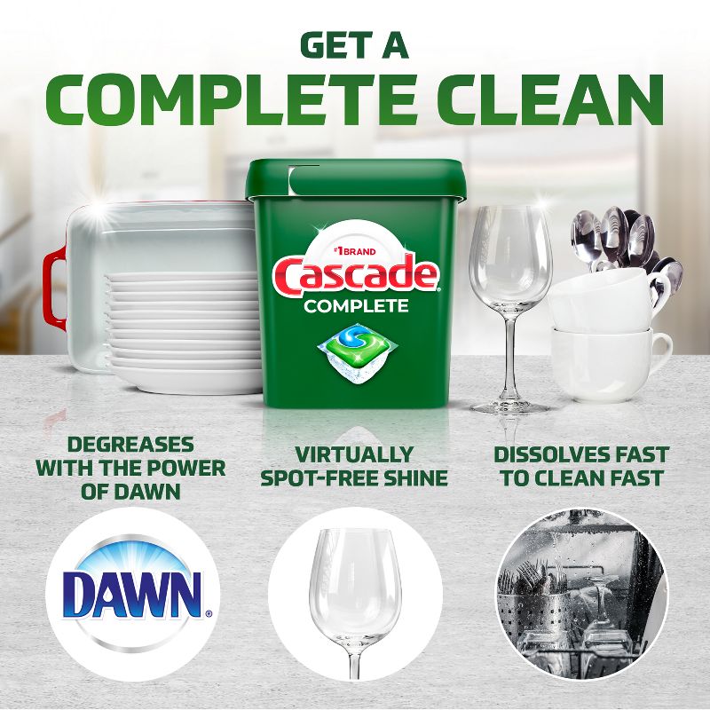 Cascade Fresh Scent Complete ActionPacs Dishwasher Detergents, 3 of 12