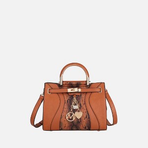 MKF Collection Cassia Snake embossed Vegan Leather Women’s Satchel Bag by Mia K - 1 of 4