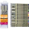 3pk Micron Archival Ink Multi-size Tip Pen Set - Black : Target