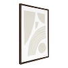 Kate & Laurel All Things Decor 23" x 33" Sylvie Reflecting Shapes Neutral Framed Wall Canvas by Statement Goods Brown - image 2 of 4