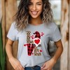 Simply Sage Market Women's Leopard Gnome Love Short Sleeve Graphic Tee - 2 of 3