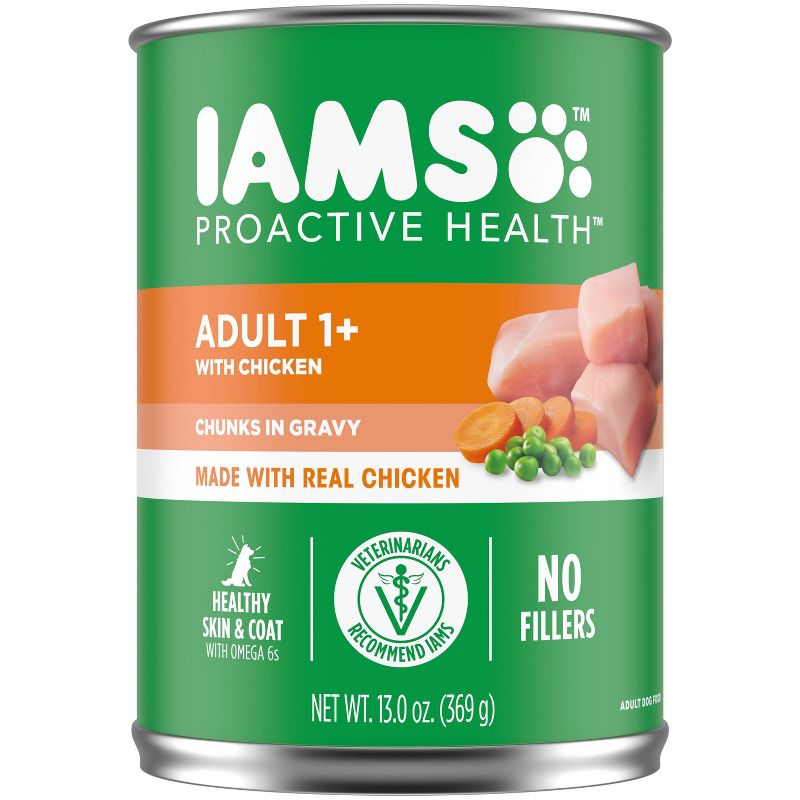 IAMS ProActive Health Adult Wet Dog Food with Chicken Flavor - 13oz, 1 of 10