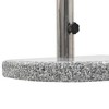 vidaXL Parasol Base Curved Grey Granite, Stainless Steel 22 lbs - 4 of 4