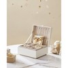 2-Tier Jewelry Organizer Box with Removable Tray & Floating Design - Compact 8.1x9.4x4.3 Inch Gift for Women - 2 of 4