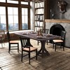 Set of 4 Dining Chair Kitchen Black Spindle Back Side Chair with Solid Wooden Legs - 4 of 4