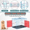 FDW 18-48in Dog Crates for Dogs Folding Mental Wire Crates Dog Kennels Pet Crate with Removable Tray and Handle - 3 of 4