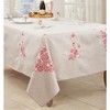 Saro Lifestyle Holiday Tablecloth With Peppermint Christmas Tree Design - 2 of 4