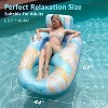 Sunrio Inflatable 61" x 44" Pool Chair Float – Built-In Cup Holder, Headrest, and Footrest for Ultimate Comfort - 2 of 4