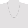 Black Bow Jewelry 1.1mm, 14k White Gold, Round Solid Snake Chain Necklace - 2 of 4