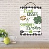 Courtside Market Shamrock Wishes 12x16 Hanging Artboard with Twine - 2 of 3